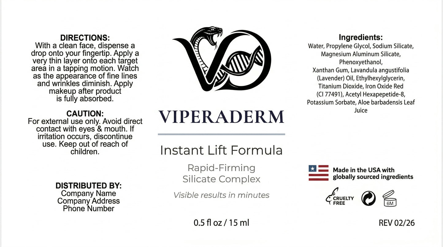 Viperaderm Instant Lift Formula